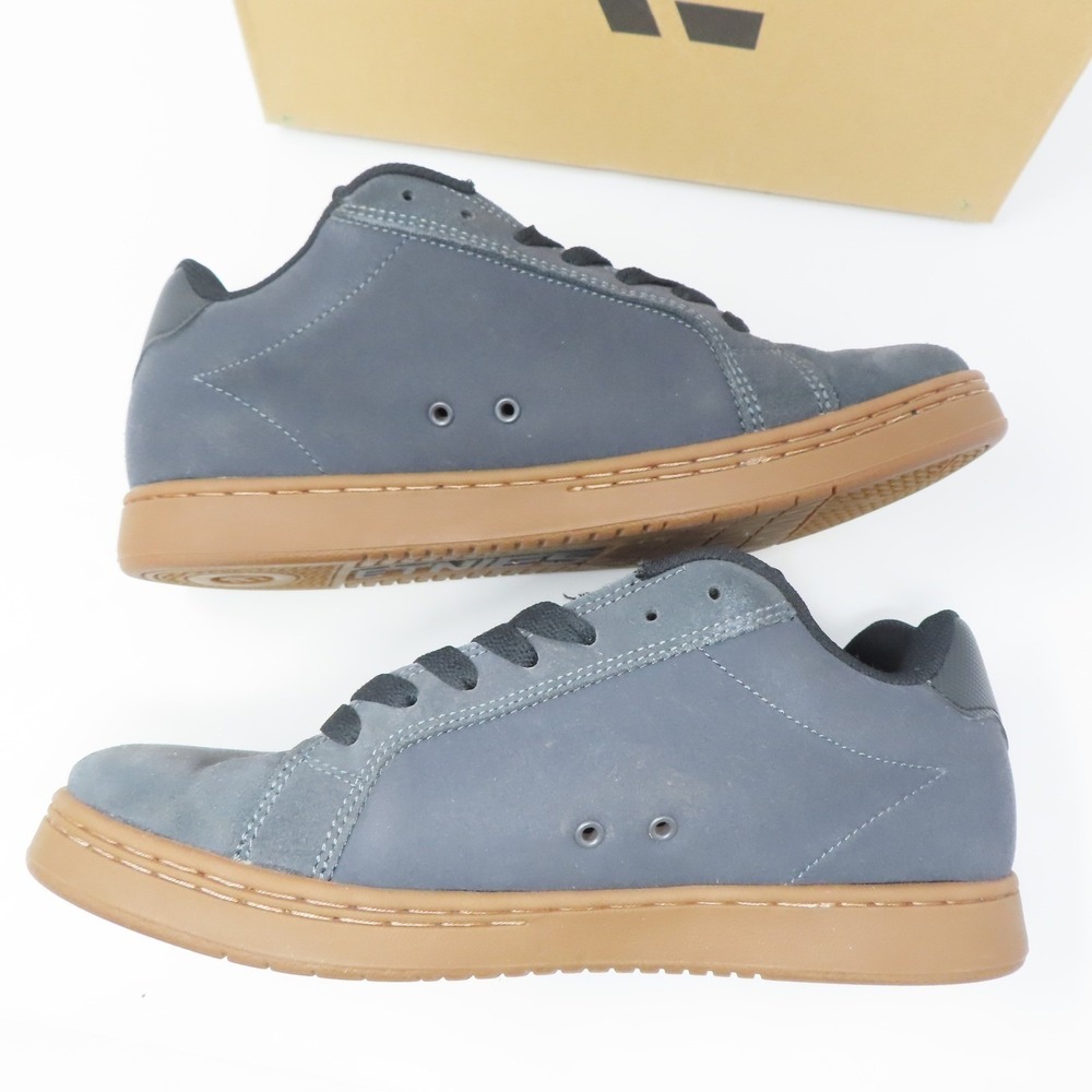 Etnies Fader Skate Shoes Gray Gum Mens 10 Suede Lace Up Sneakers with Box - Picture 4 of 14